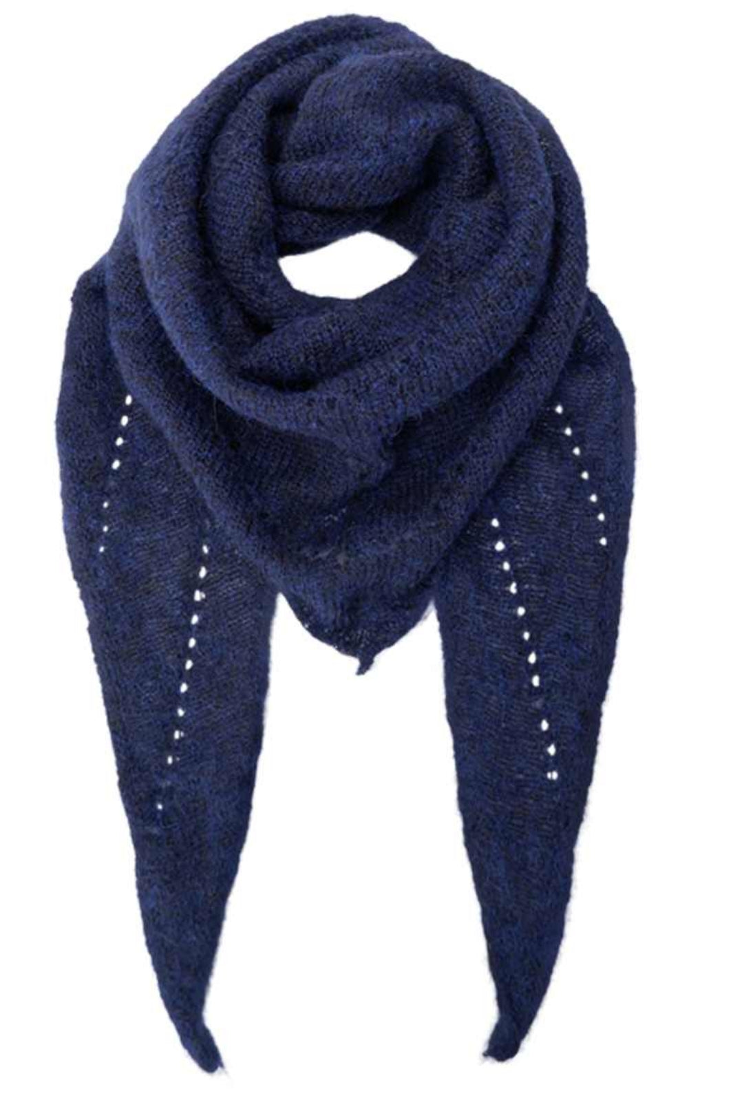 Black Colour - Bcdell Knitted Mini Scarf 208327 - Navy