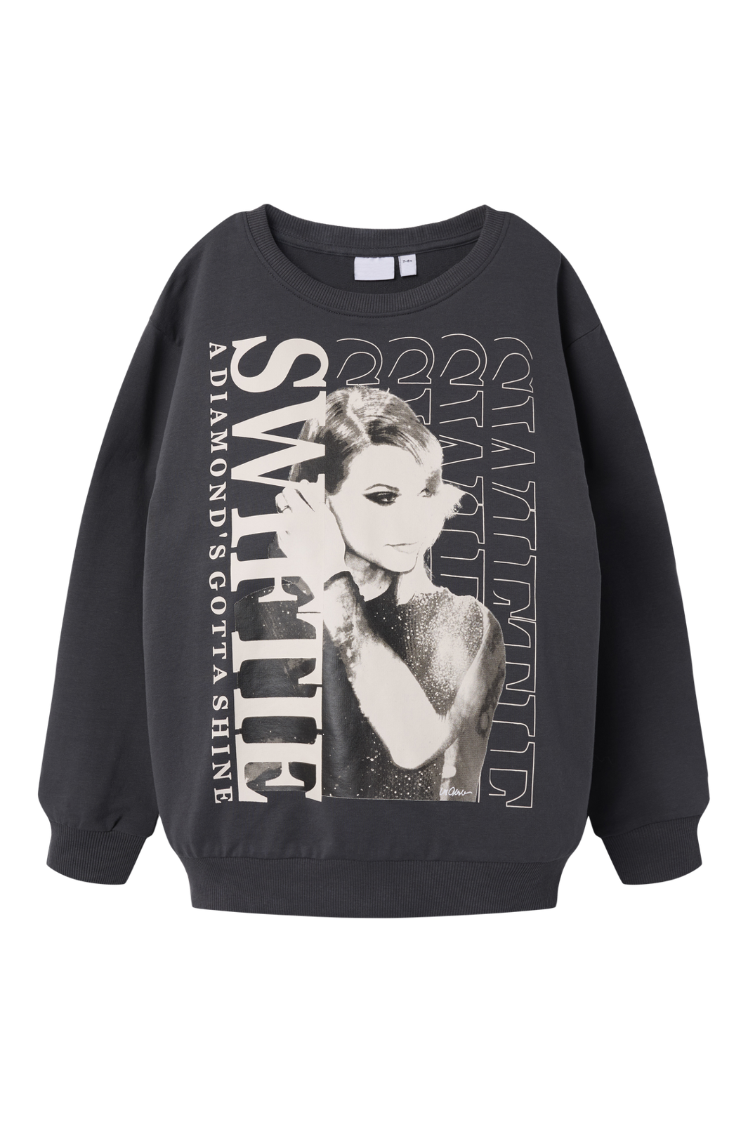 Name It - Nkffesi Tswift Nreg Sweat Sky - 4846225 Asphalt