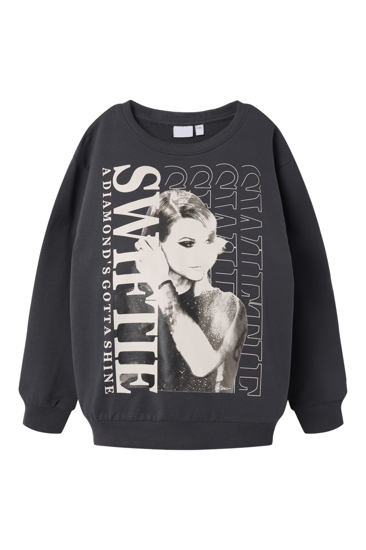 Name It - Nkffesi Tswift Nreg Sweat Sky - 4846225 Asphalt