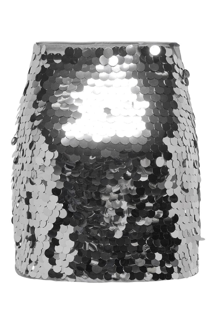 Only - Onlnancy Sequin Skirt - 4572831 Silver