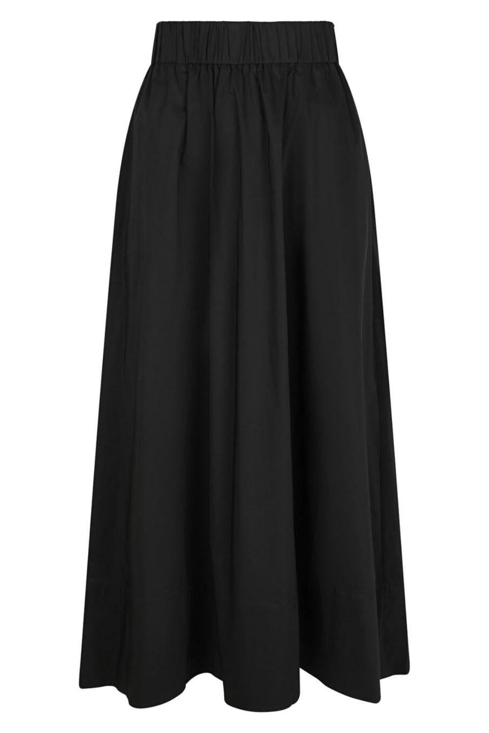 Forudbestilling - Neo Noir - Yara Long Poplin Skirt 163076 - 100 - Black