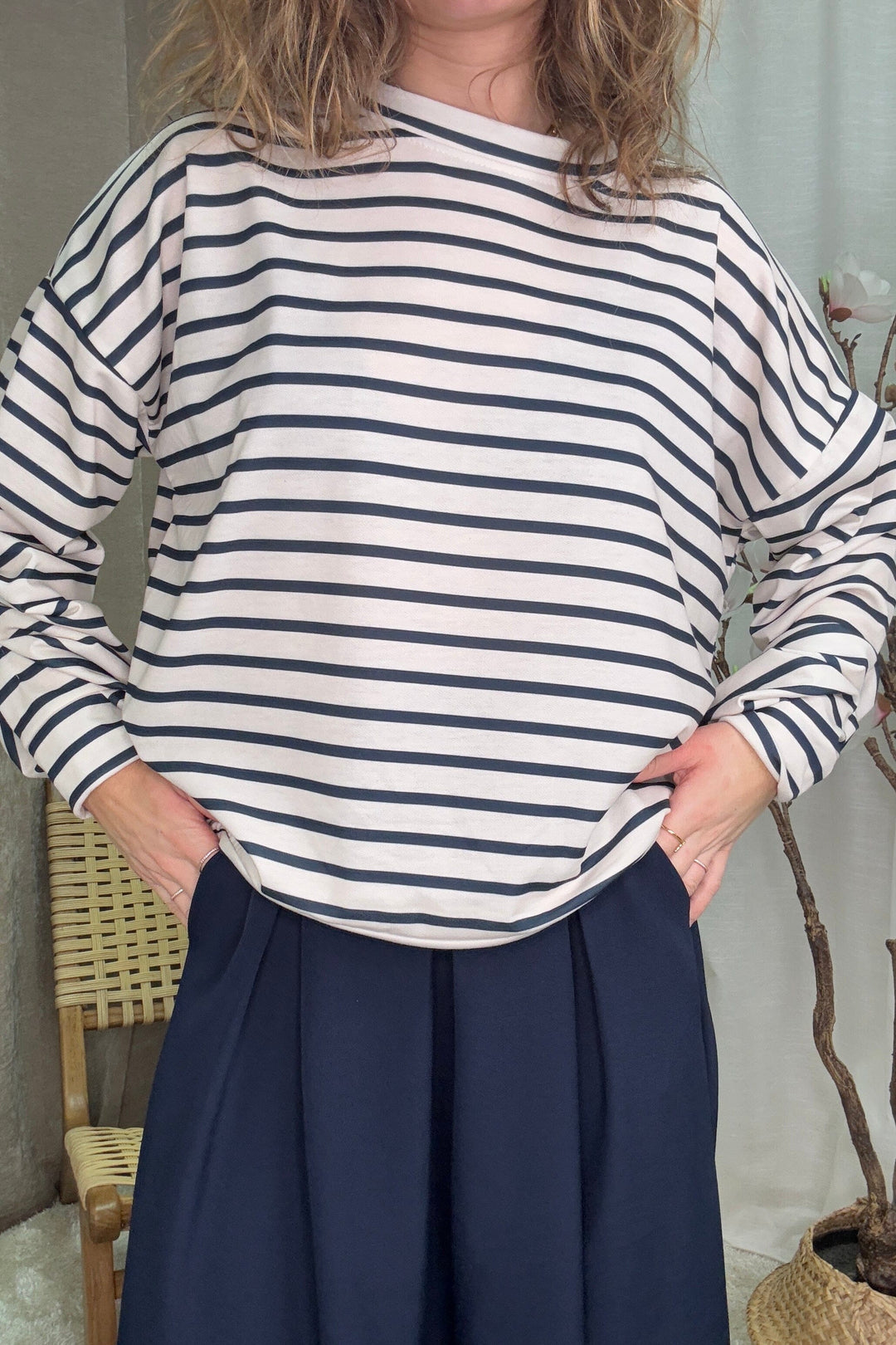 A-bee - Elma M - Navy Bluser 