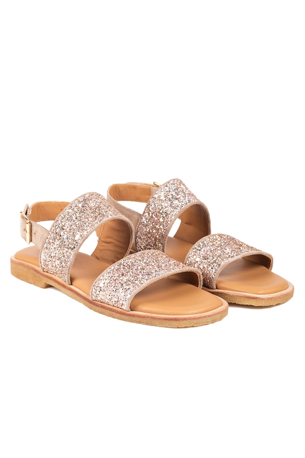 Angulus - Glitter sandal - 2836/2846 Taupe/Rose Taupe Sandaler 