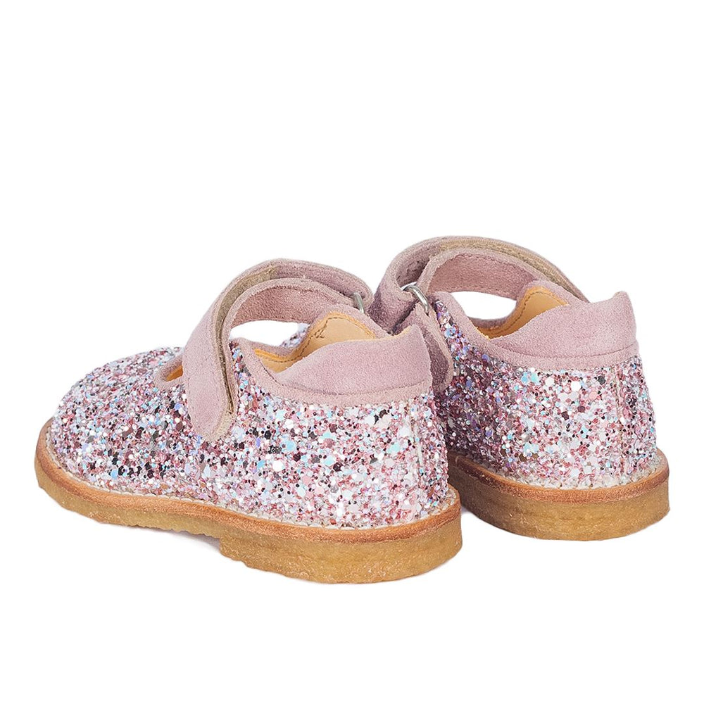 Angulus - Tullesko i funklende glitter - 3223/3294 Mauve/Mauve Glitter Sandaler 