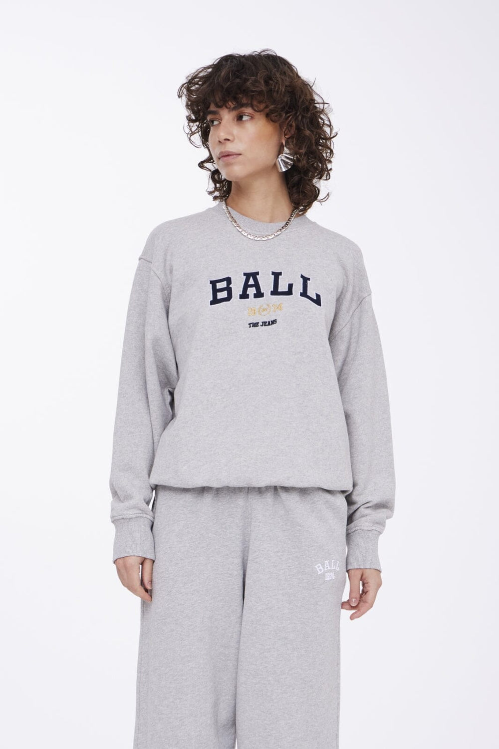 Ball - Baltaylor Sweatshirt - 204054 Medium Grey Melange Sweatshirts 