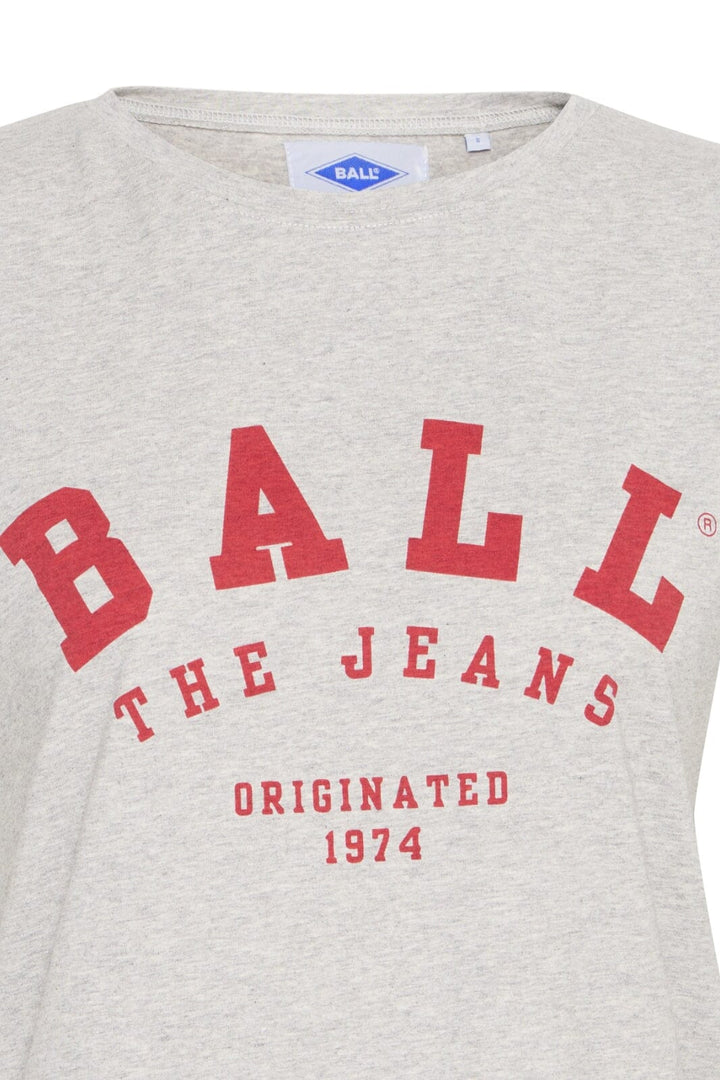 Ball - Bamaldini Tshirt - 204054 Medium Grey Melange T-shirts 