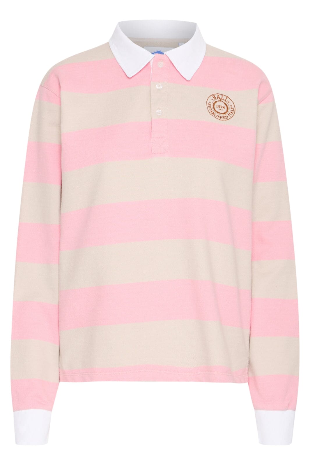 Ball - Bazambrotta Ls Polo - 141904 Pink Dolphin Skjorter 