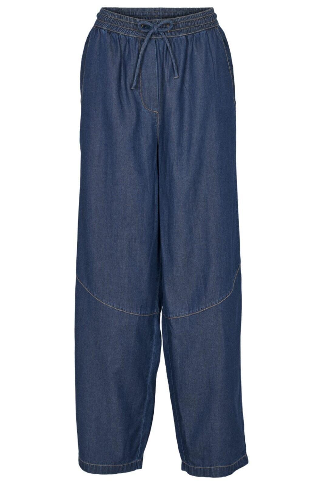 Basic Apparel - Bine Pant - 103 Mid Blue Bukser 