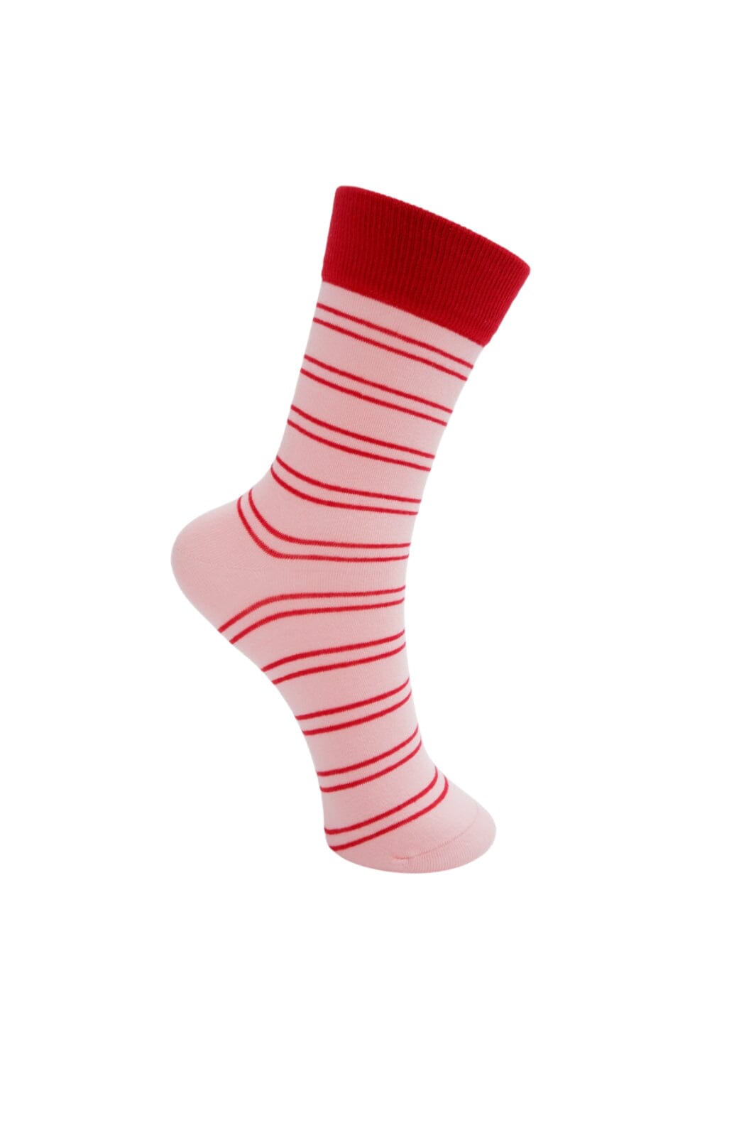 Black Colour - Bcenya Sock - Red Stripe Strømper 