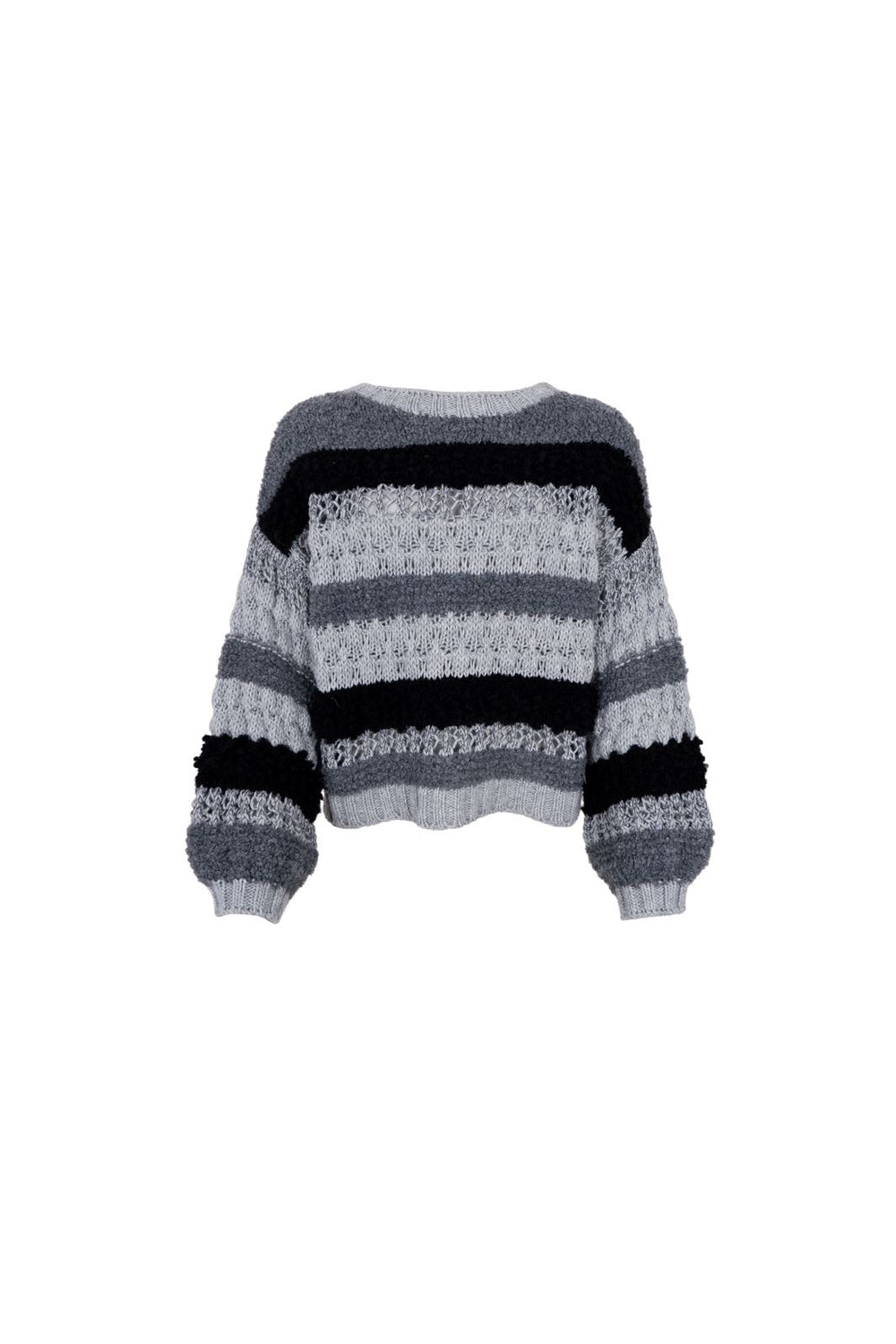 Black Colour - Bcheidi Boucle Jumper - Grey