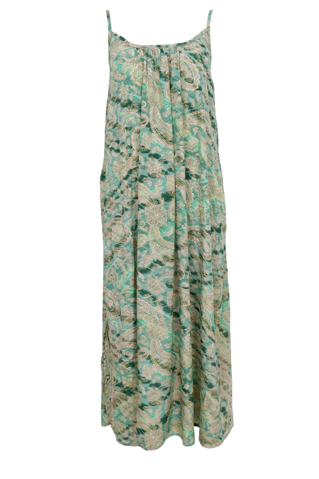 Black Colour - Bcluna Maxi Strap Dress 39191 - Floral Green