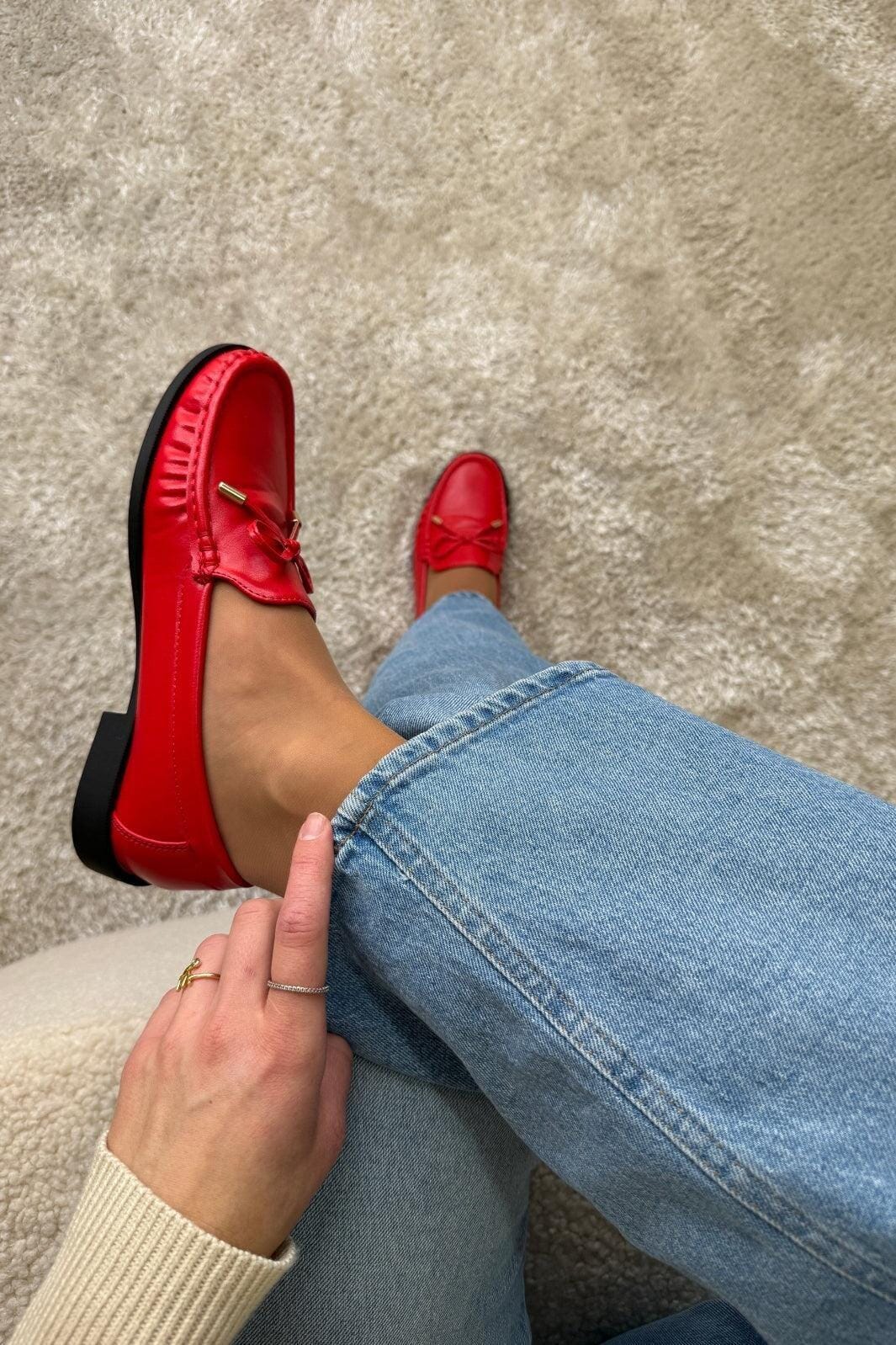 Bloom - Marigold - Red Loafers 