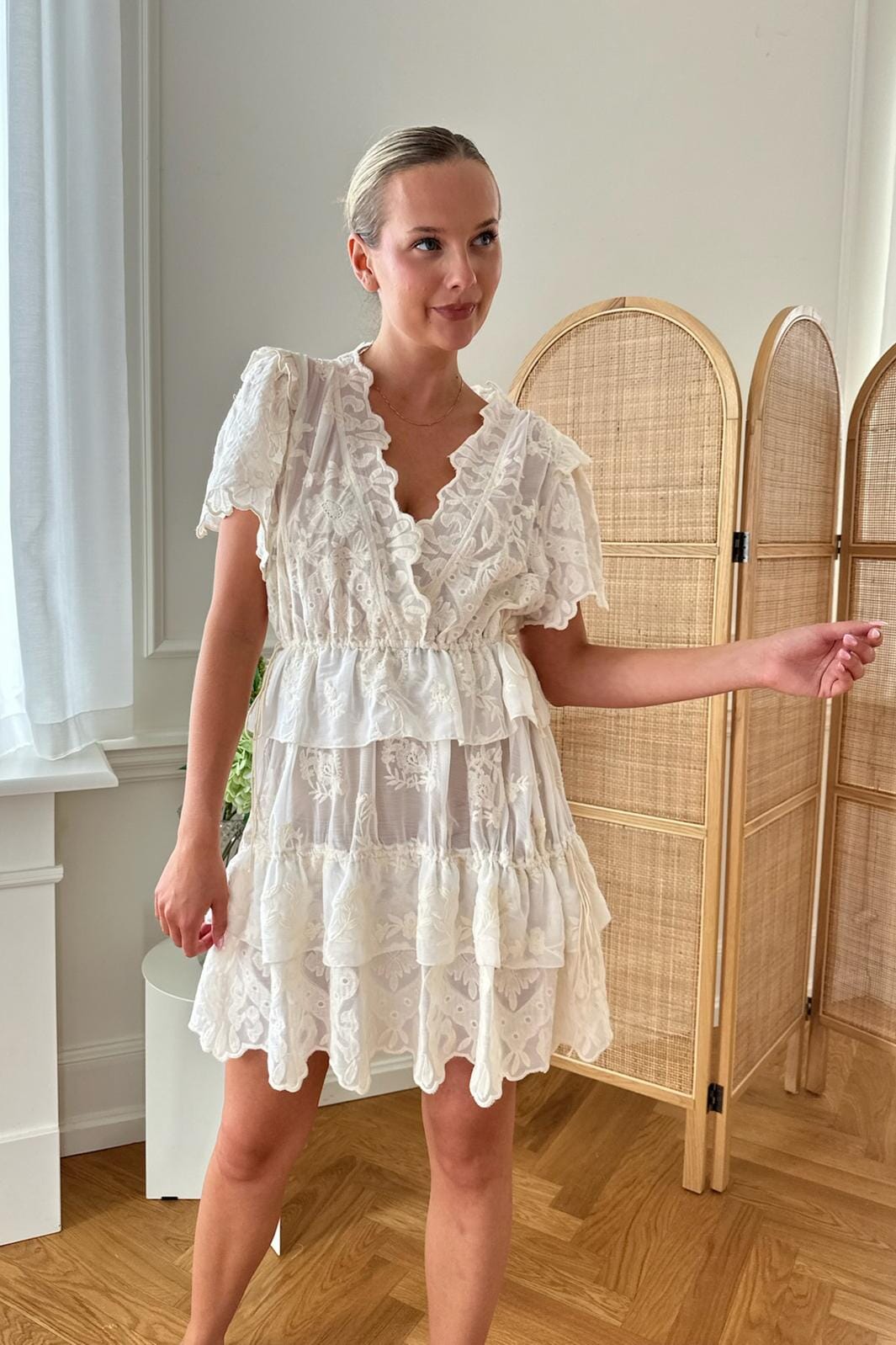 BYIC - Ellinoric Lace Layer Dress - vw Vintage White