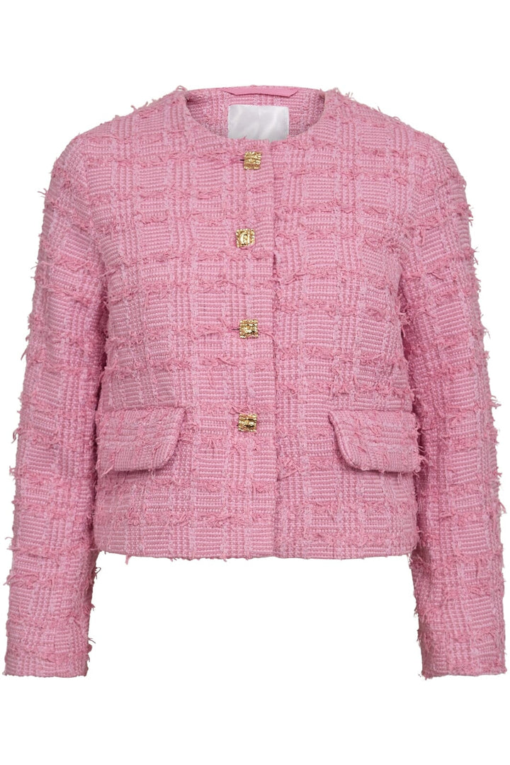 Co´Couture - Calacc Check Boucle Jacket 30303 - 43 - Candyfloss