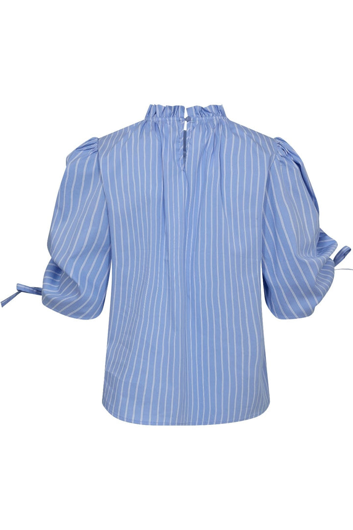 Co´Couture - Diviacc Puff Ss Blouse 35786 - 23 - Pale Blue