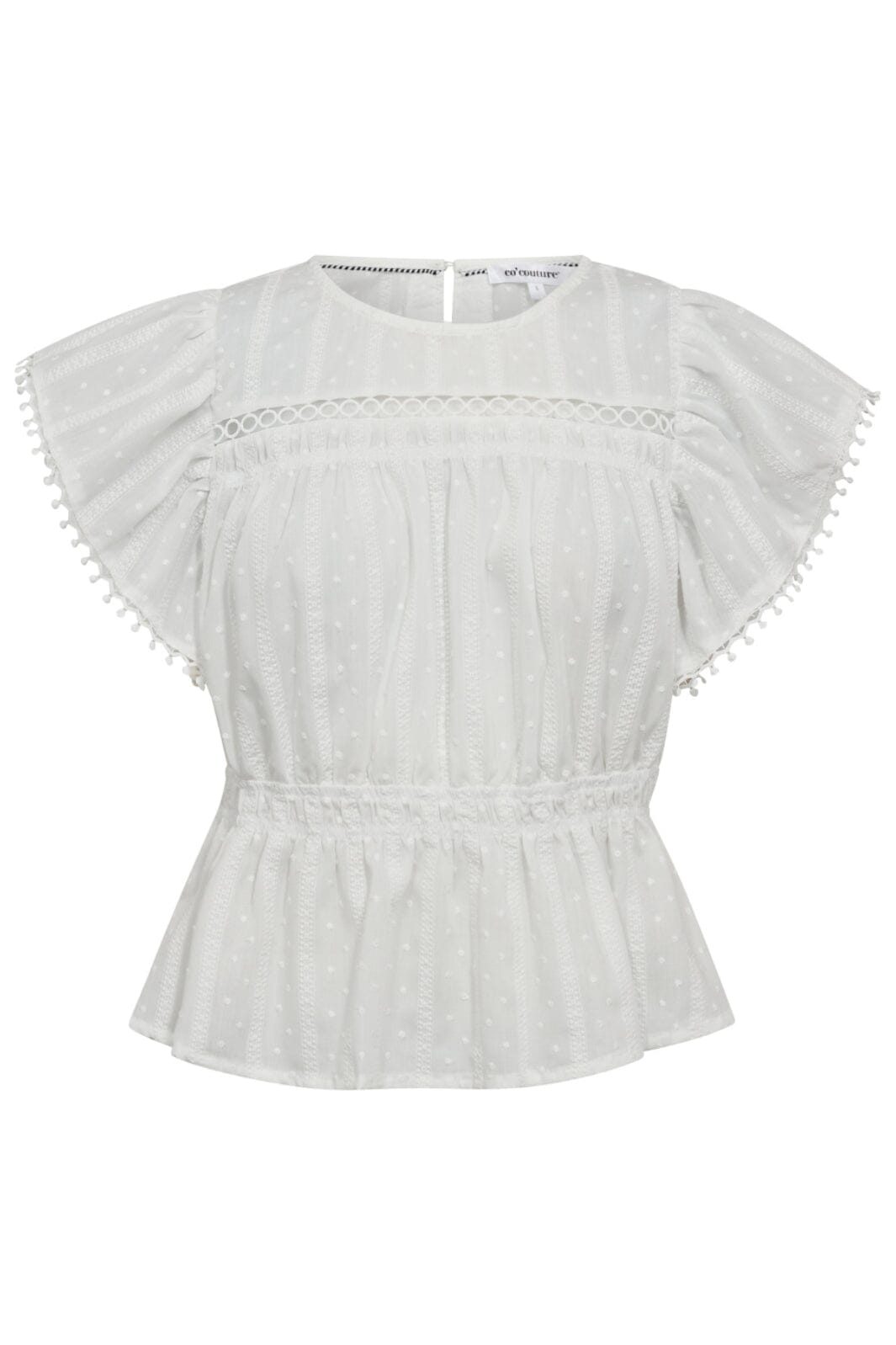 Co´Couture - Maddiecc Frill Top 35818 - 4000 - White