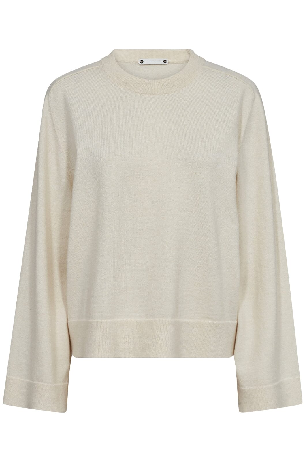 Co´couture - Mycc O-Neck Knit 32172 - 11 Off White Strikbluser 