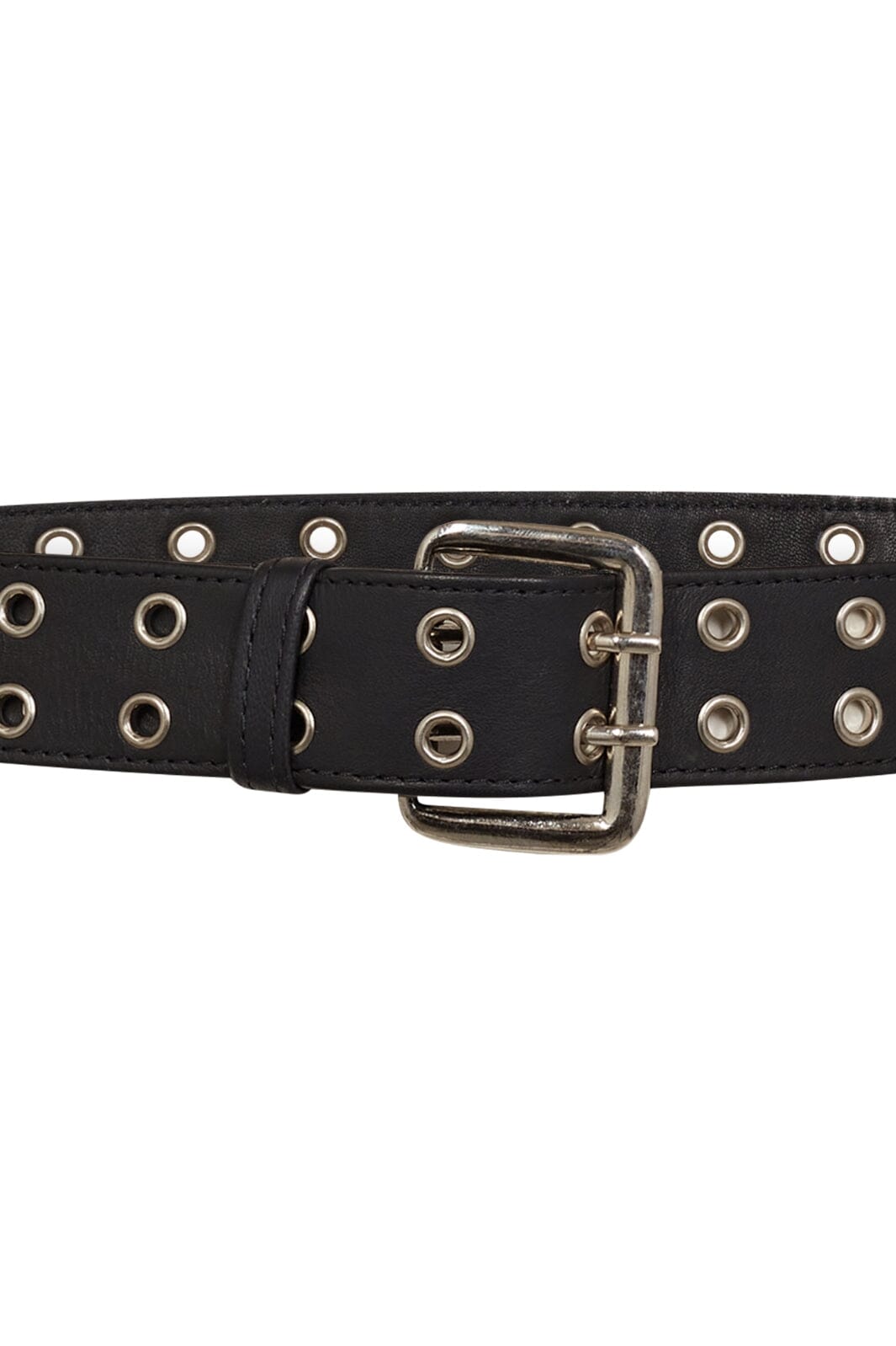 Co´Couture - Phoebecc Leather Eyelet Belt 39036 - 96 - Black