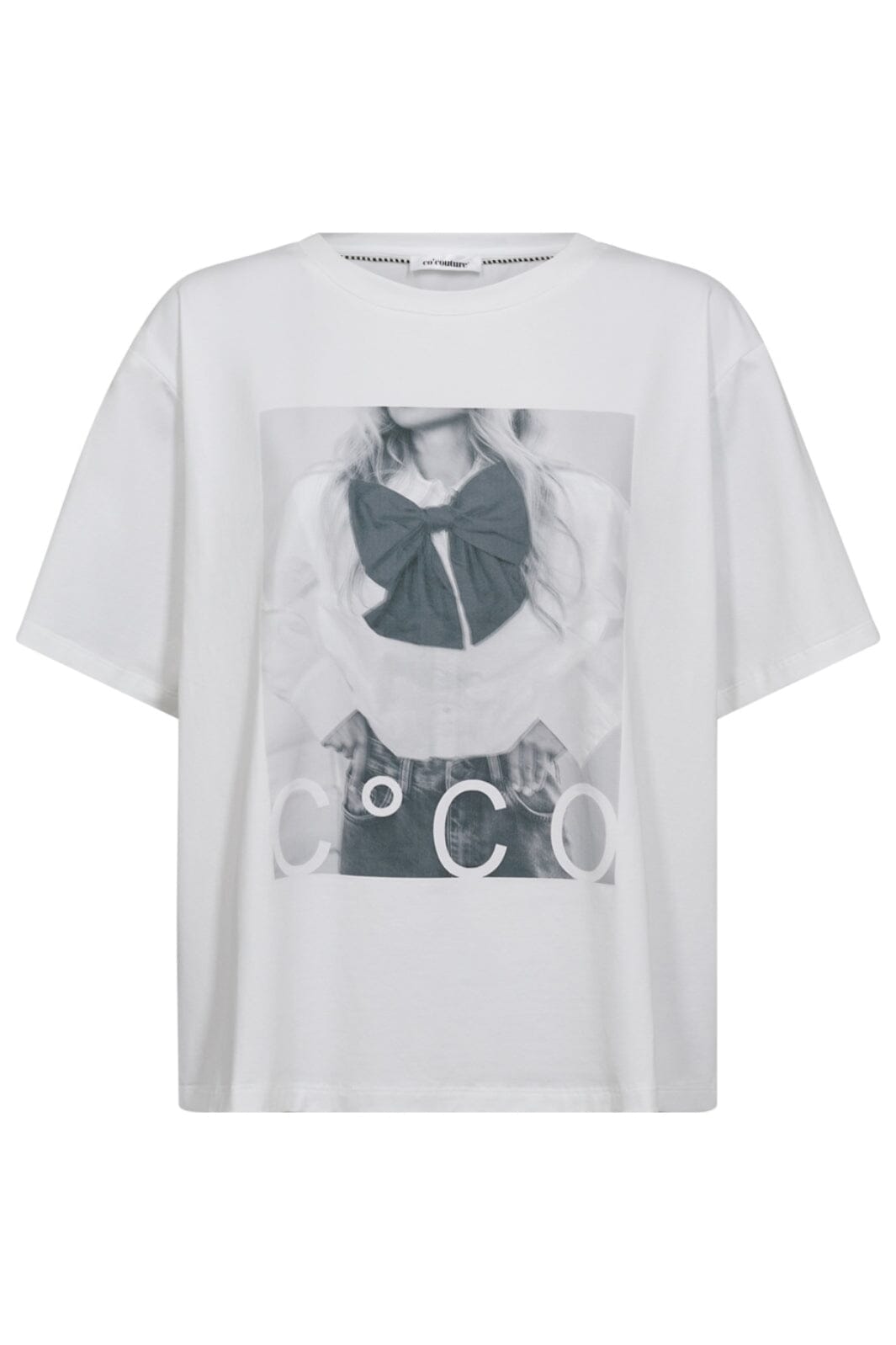 Co´Couture - Siaracc Bow Oversize Tee 33163 - 4000 - White