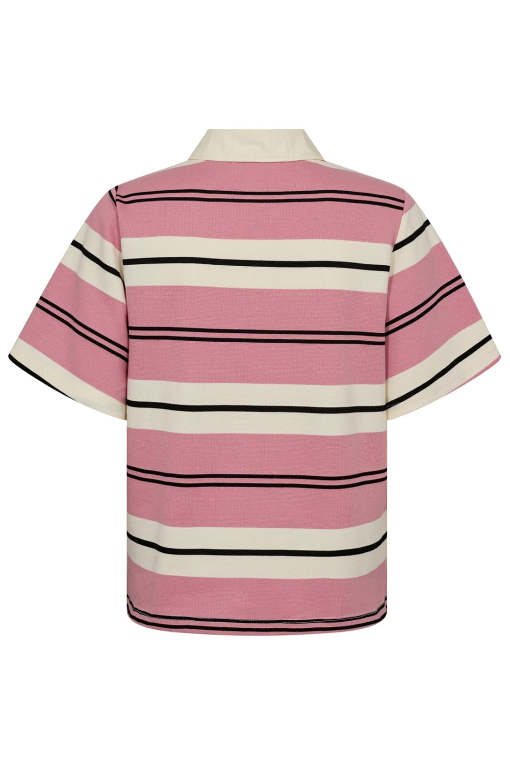 Co´Couture - Whitneycc Stripe Polo Tee 33136 - 43 - Candyfloss