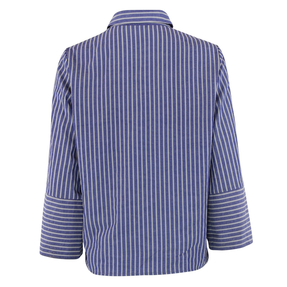 Continue - Mary Shirt Stripe - Blue Stripe Skjorter 