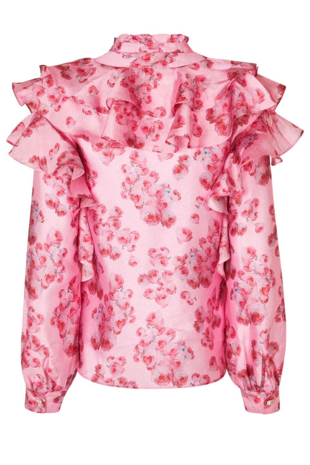 Cras - Sylvia Blouse - 8069 8069 Pink Roses Skjorter 