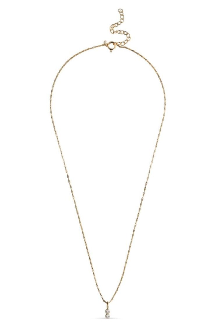 Enamel Copenhagen - Necklace, Twin Cz - Clear Cz