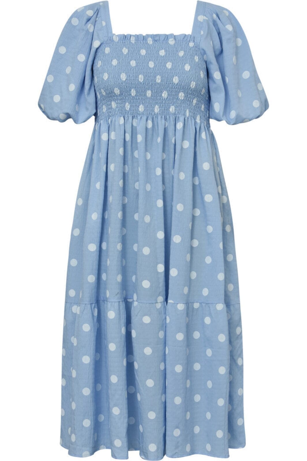 A-View - Cheri Dot Dress - 091 Blue/White