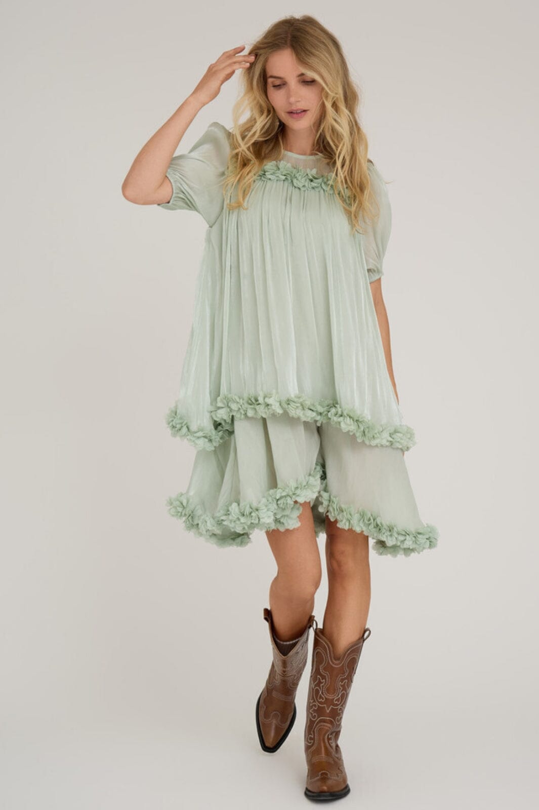 A-View - Daisi Dress - 012 Dusty Mint