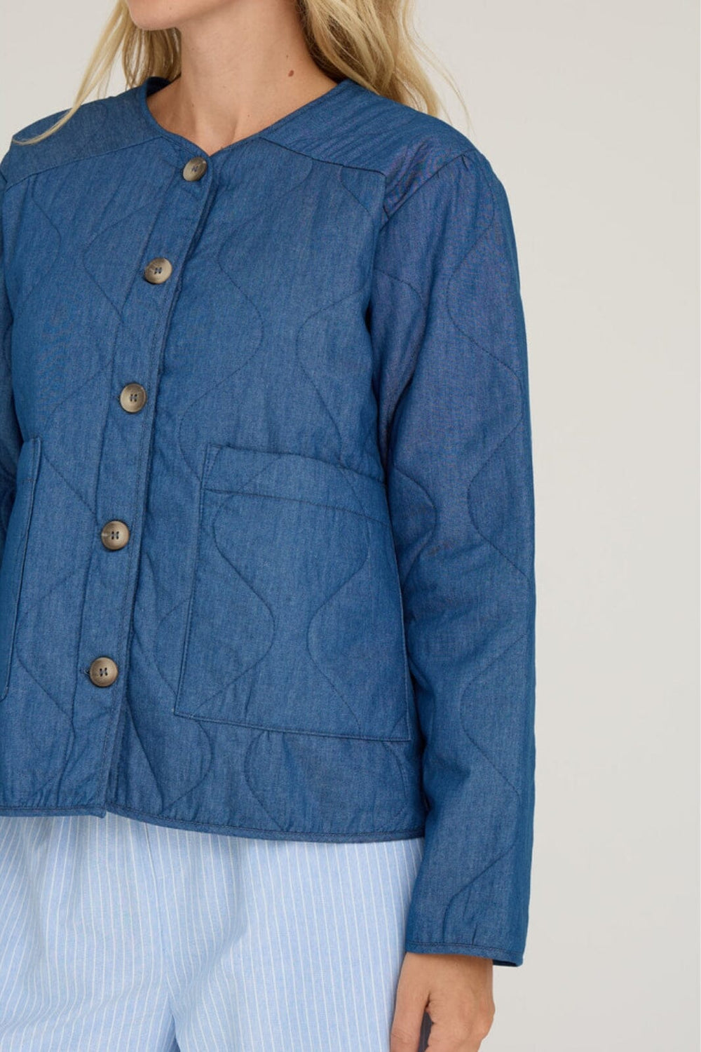 A-View - Kammy Denim Jacket - 286 Denim Blue