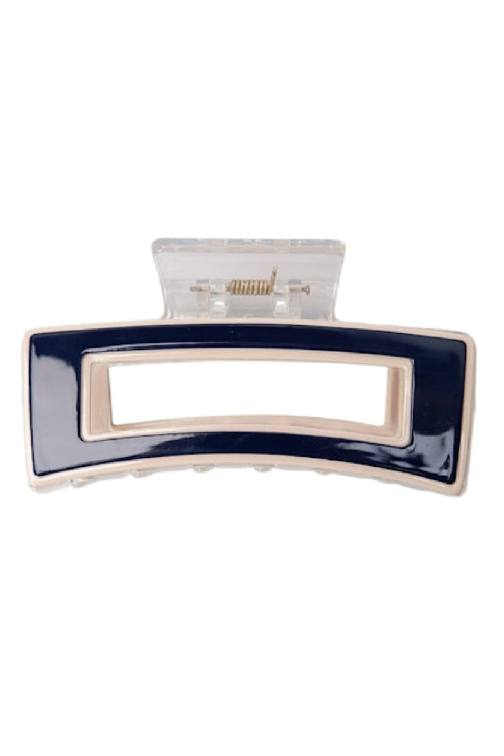 Black Colour - Bcberlin Contrast Hair Claw 5901 - Navy/Creme