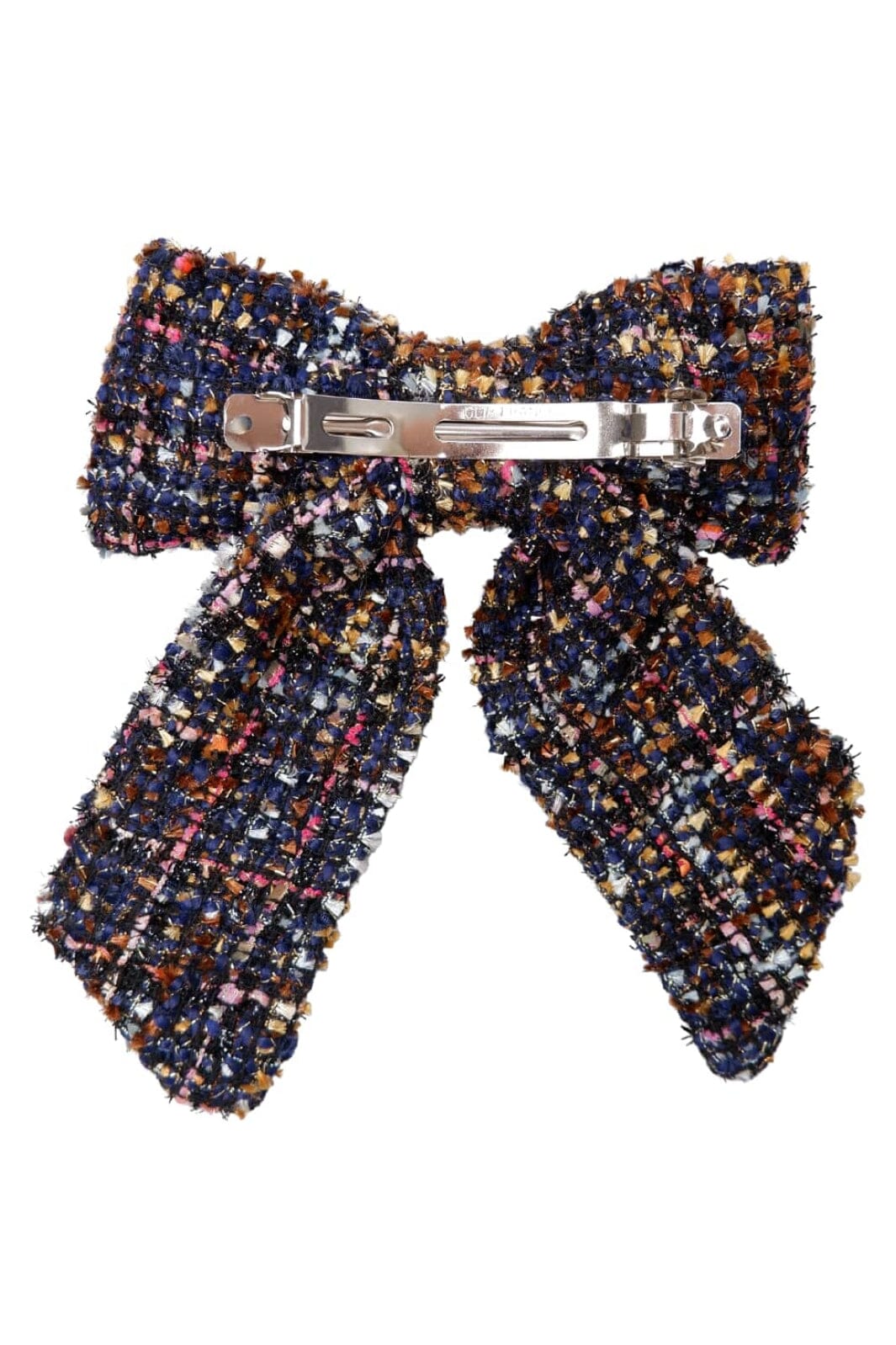 Black Colour - Bcbliss Bow Barette 5889 - Navy Multi