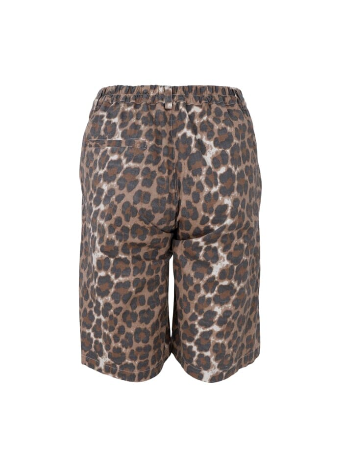Forudbestilling - Black Colour - Bcbox Canvas Shorts - Leopard Shorts 