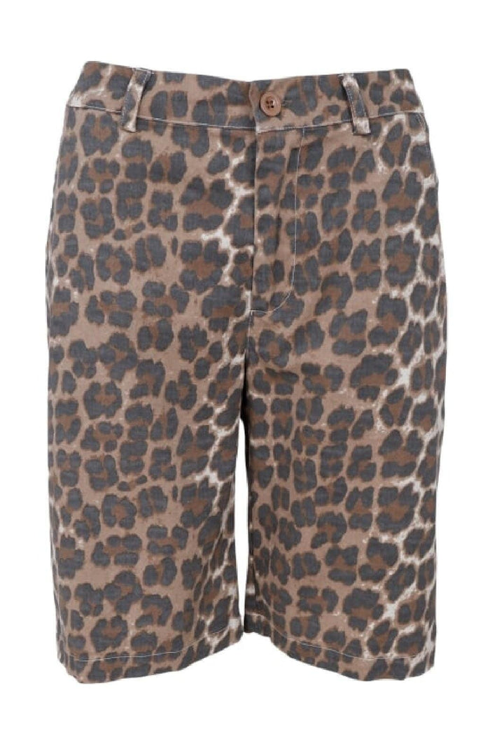 Forudbestilling - Black Colour - Bcbox Canvas Shorts - Leopard Shorts 