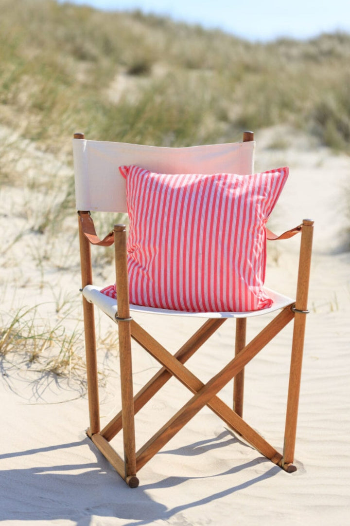 Forudbestilling - Black Colour - Bcflora Cushion Cover - Pink Stripe Pudebetræk 