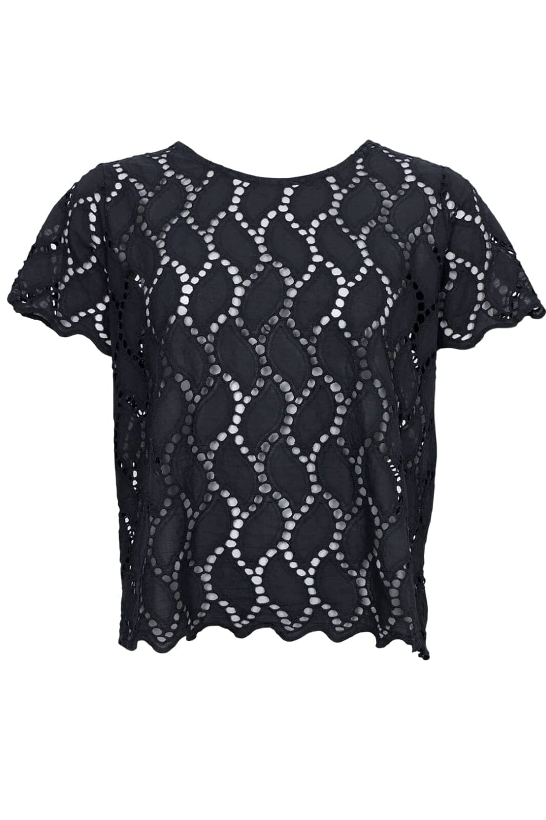 Forudbestilling - Black Colour - Bcfreya Ss Tee Blouse 40864 - Black