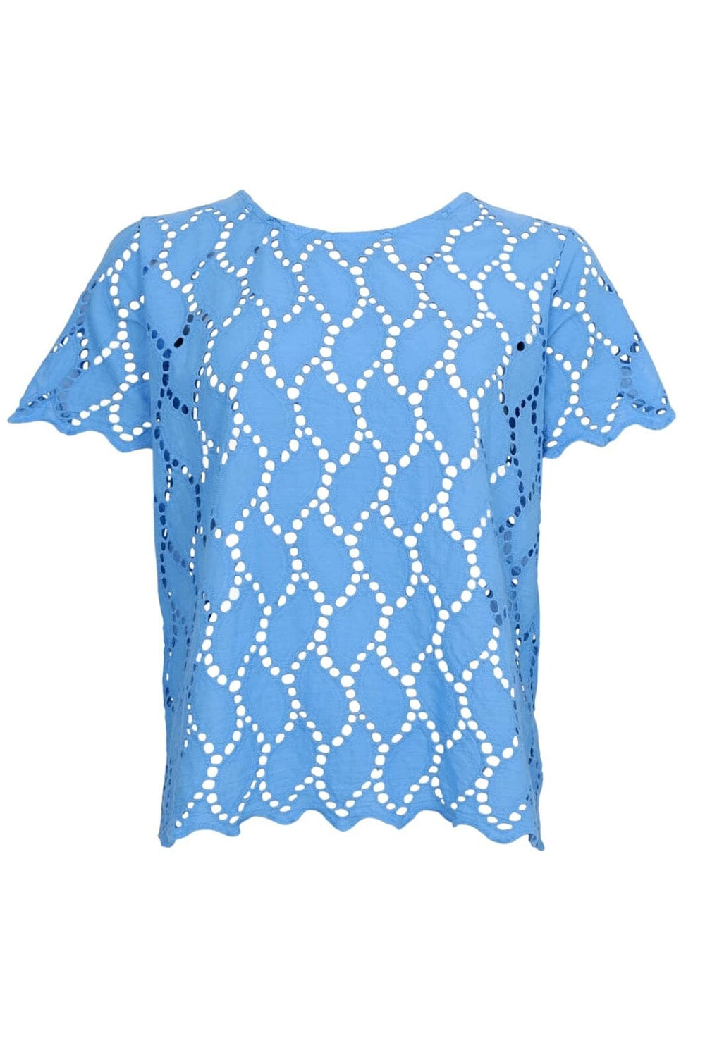 Forudbestilling - Black Colour - Bcfreya Ss Tee Blouse 40864 - Ocean Blue