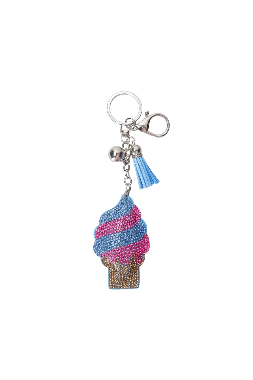 Forudbestilling - Black Colour - Bcice Rhinestone Keyhanger 10286 - Blue/Pink Accessories 