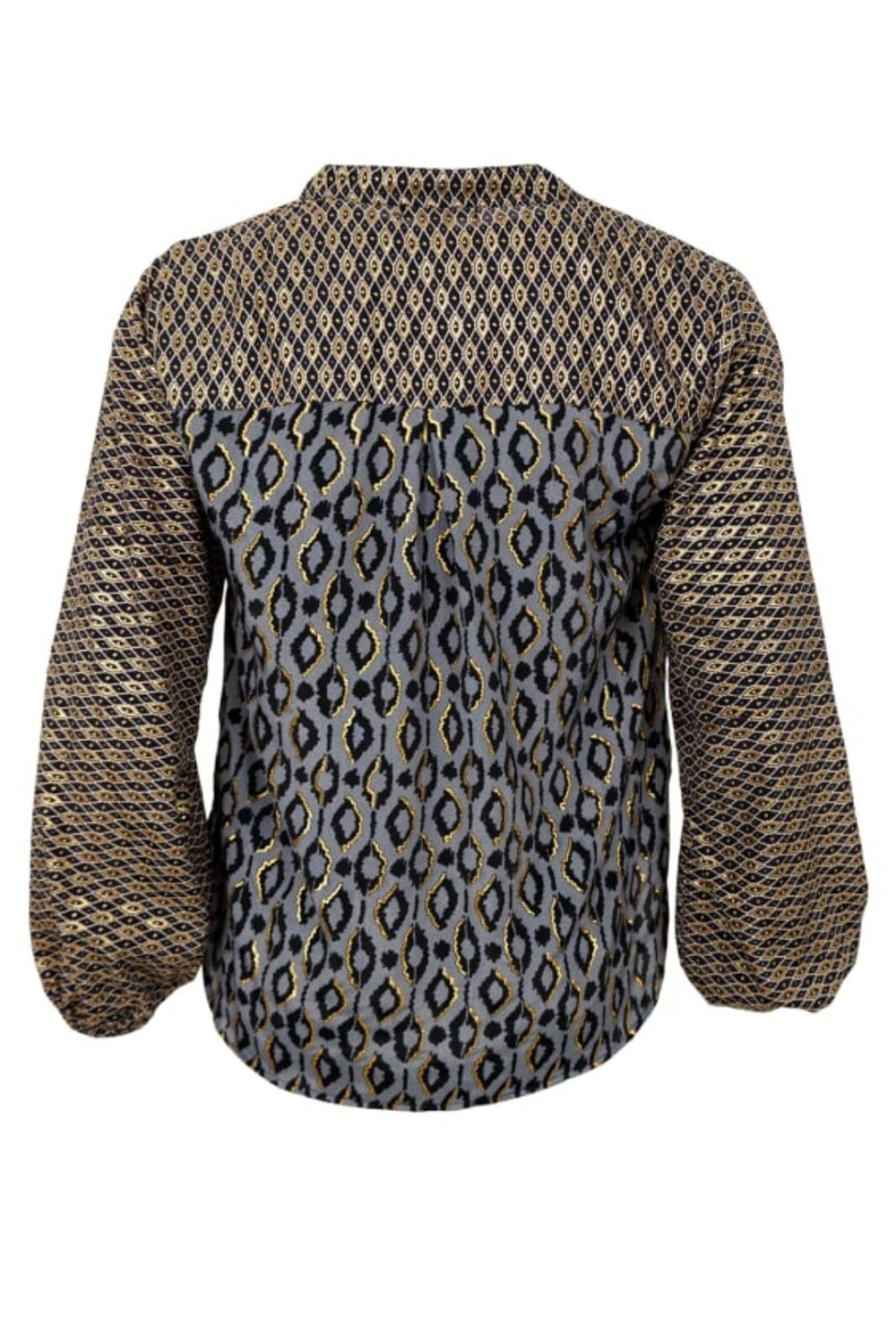 Forudbestilling - Black Colour - Bcluna Blouse - Grey Multi Bluser 