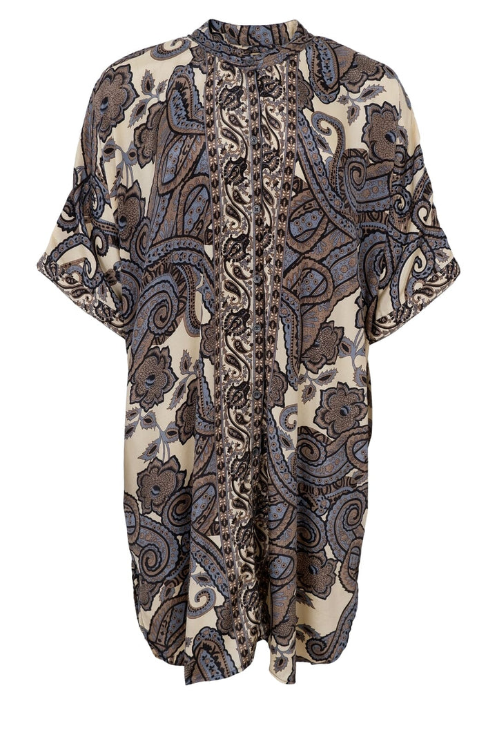 Forudbestilling - Black Colour - Bcluna Tunic - Grey Paisley Kjoler 