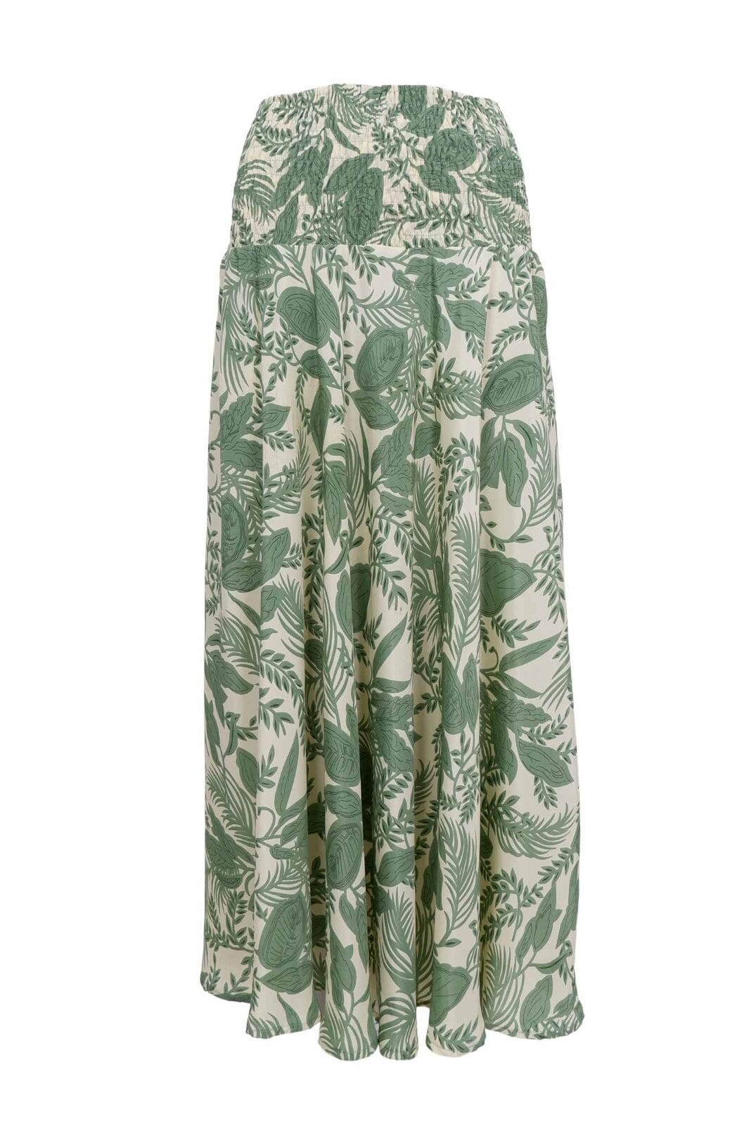 Black Colour - Bcluna Wide Smock Skirt 39217 - Sage Green