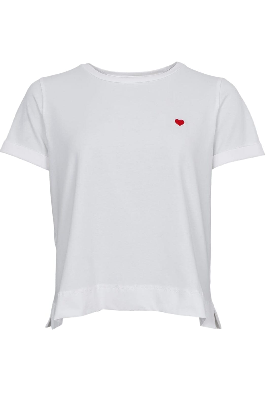 Forudbestilling - Black Colour - Bcmay S/S Heart Tee 40871 - Shirts - Off White