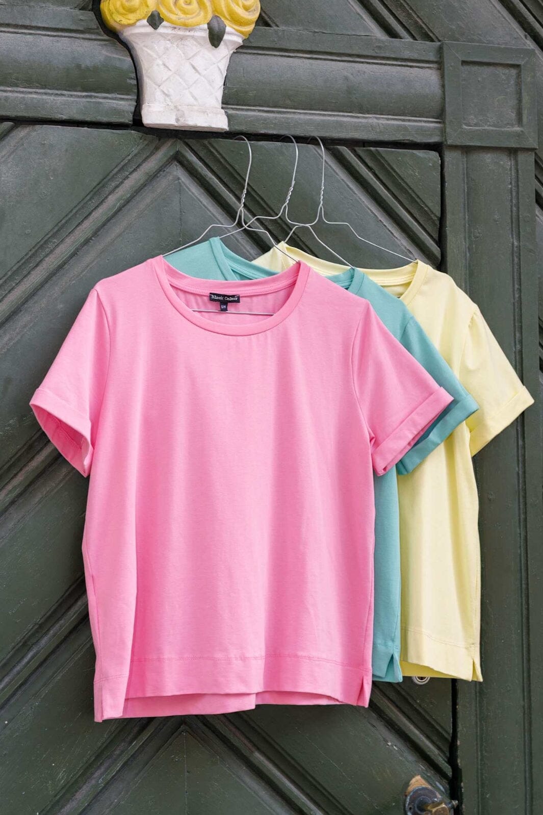 Black Colour - Bcmay Ss Tee 40605 - Shirts - Pastel Green