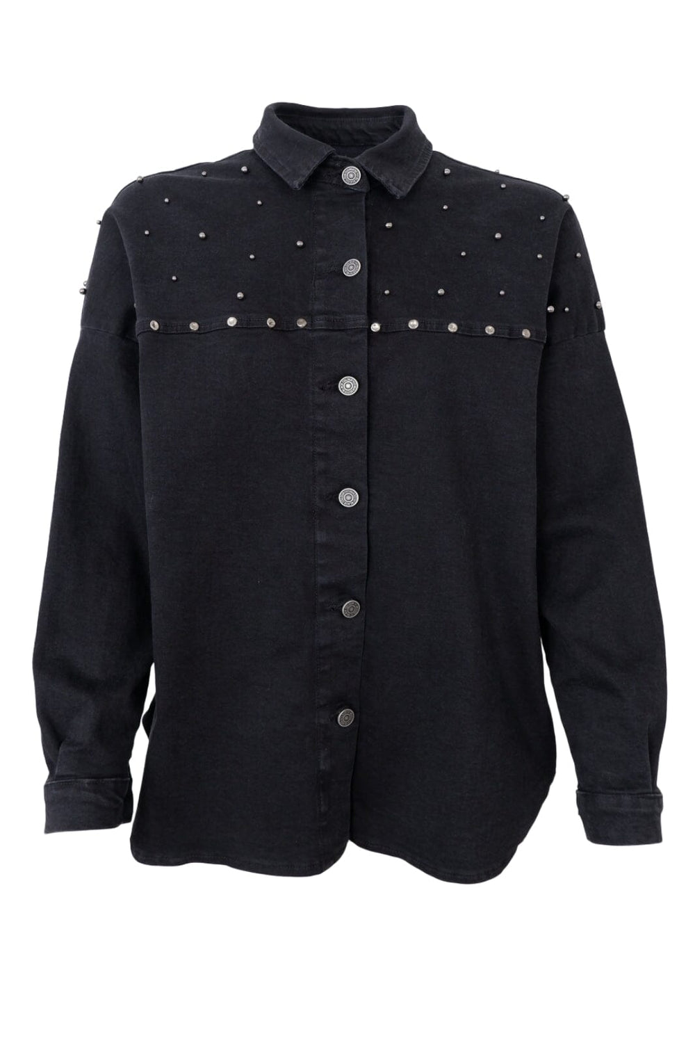 Forudbestilling - Black Colour - Bcnessa Jeans Shirt Jacket - Black Skjorter 