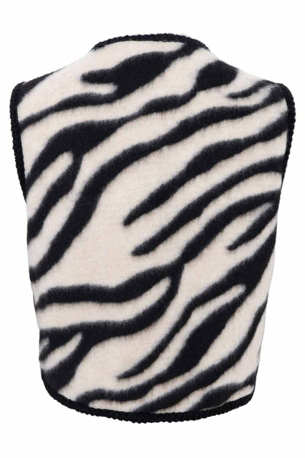 Black Colour - Bczeleste Fleece Vest 40783 - Zebra