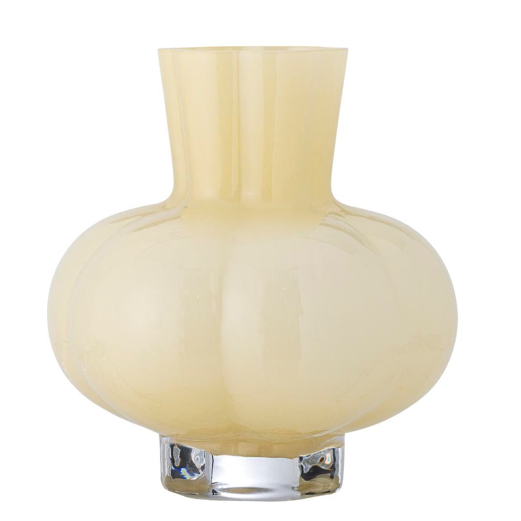 Bloomingville - Alyssa Vase, Gul, Glas 82061390 - Yellow