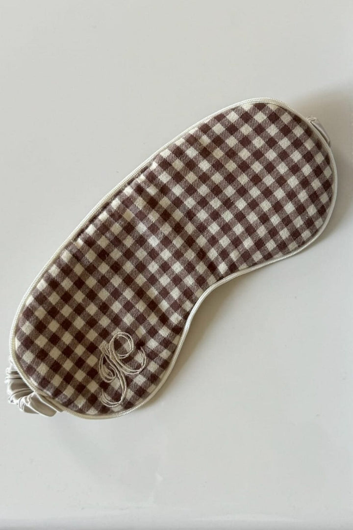 BYIC - Emilieic Sleeping Mask A23776 - Beigec - Beige Checks