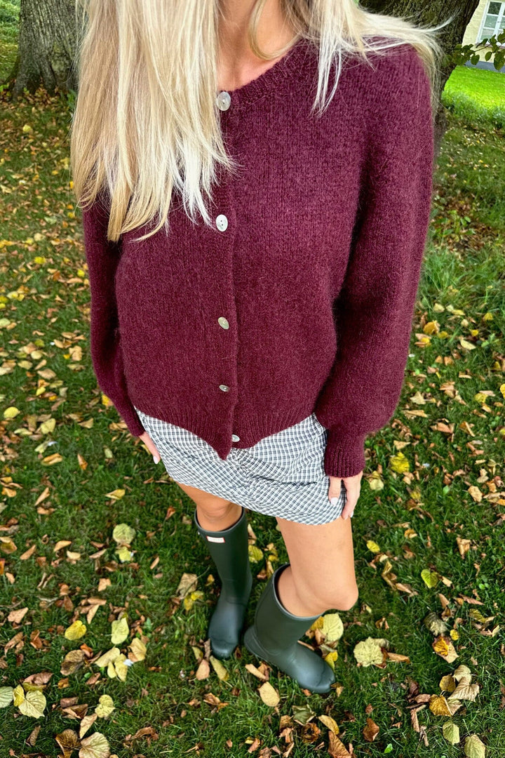 Forudbestilling - BYIC - Idaic Cardigan - bordeaux Bordeaux Cardigans 