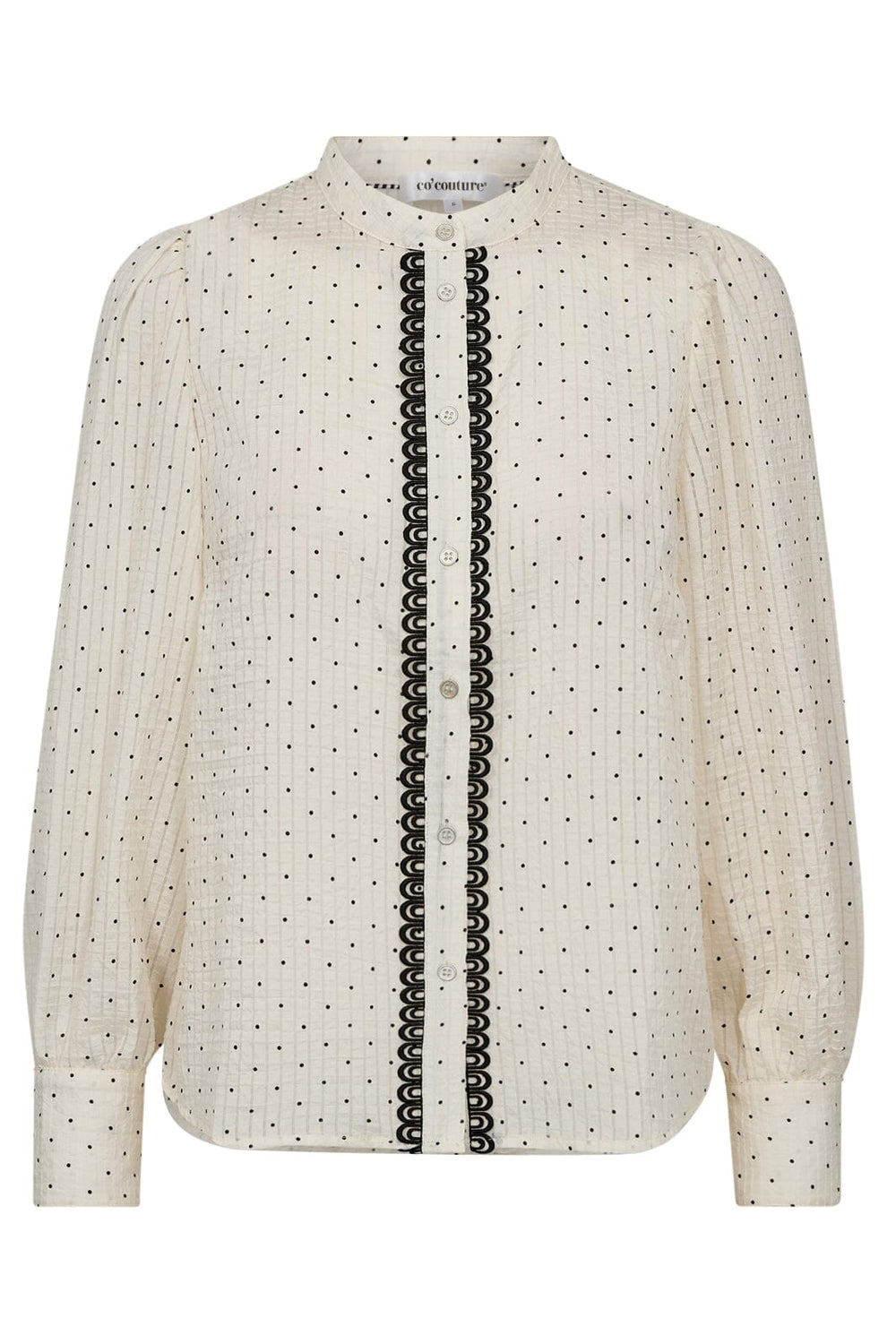 Forudbestilling - Co´couture - Franciscacc Dot Lace Shirt 35728 - 11 Off White Skjorter 