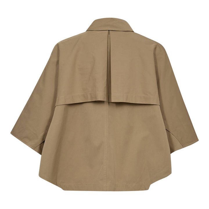 Forudbestilling - Co´couture - Franciscc Crop Trench Jacket 30271 - 16 Khaki Jakker 